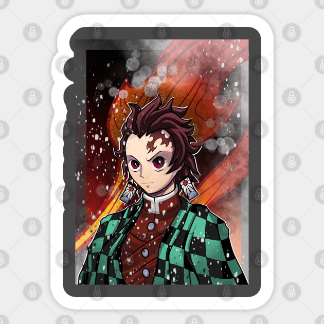 Tanjiro Sticker by Nembone